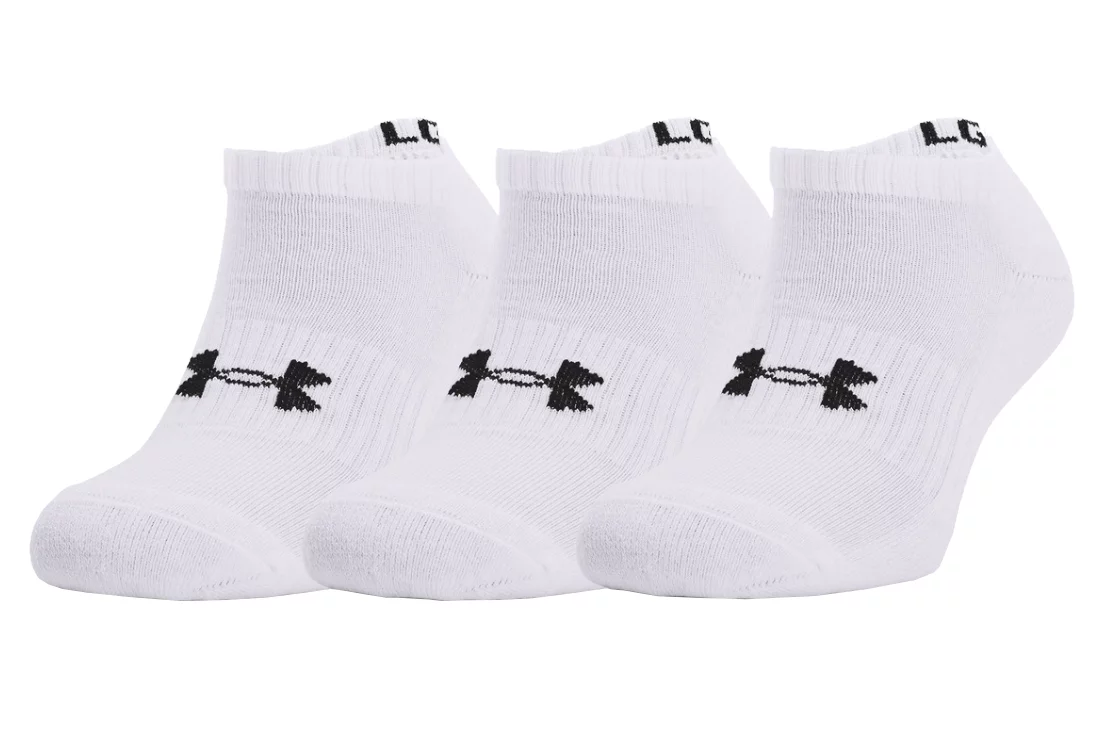 Under Armour Core No Show 3Pk Socks 1363241-100 - sklep Butyjana.pl