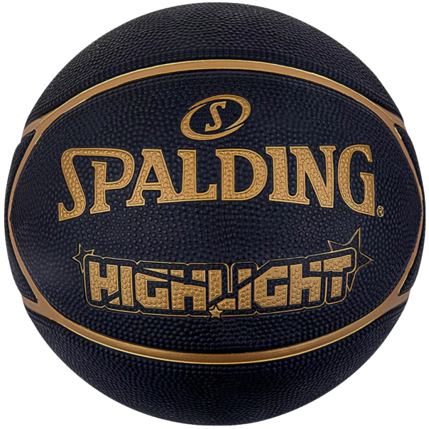 Фото - Баскетбольний м'яч SPALDING Highlight Ball 84355Z, Unisex, Czarne, piłki do koszykówki, Guma, 