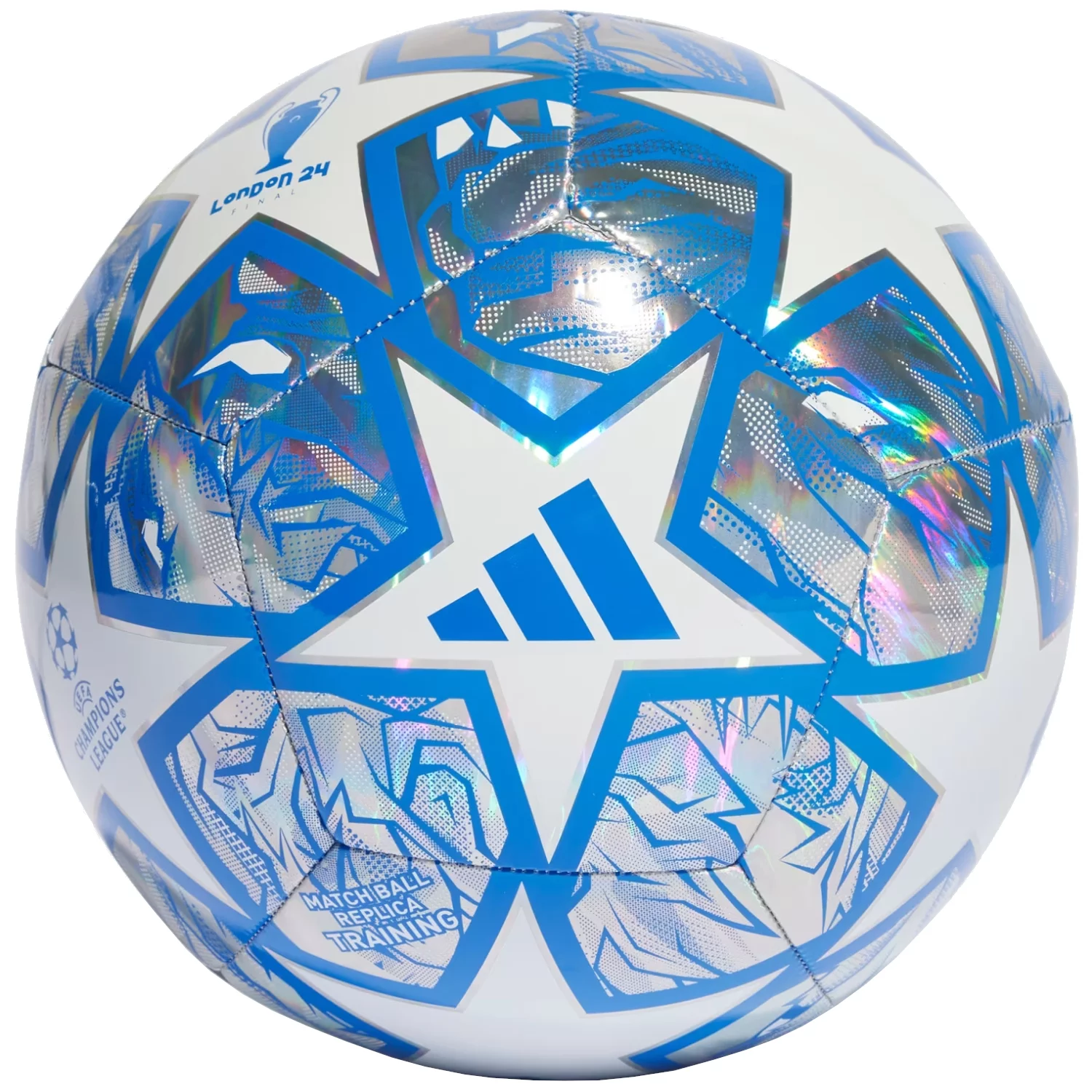 Фото - Футбольний м'яч Adidas UEFA Champions League Training Foil Ball IN9326, Unisex, Srebrne, p 