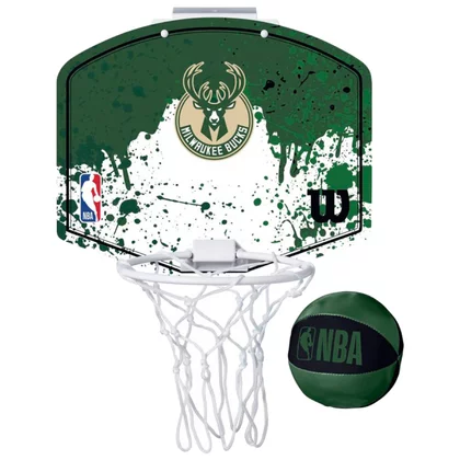 Wilson NBA Team Milwaukee Bucks Mini Hoop WTBA1302MIL