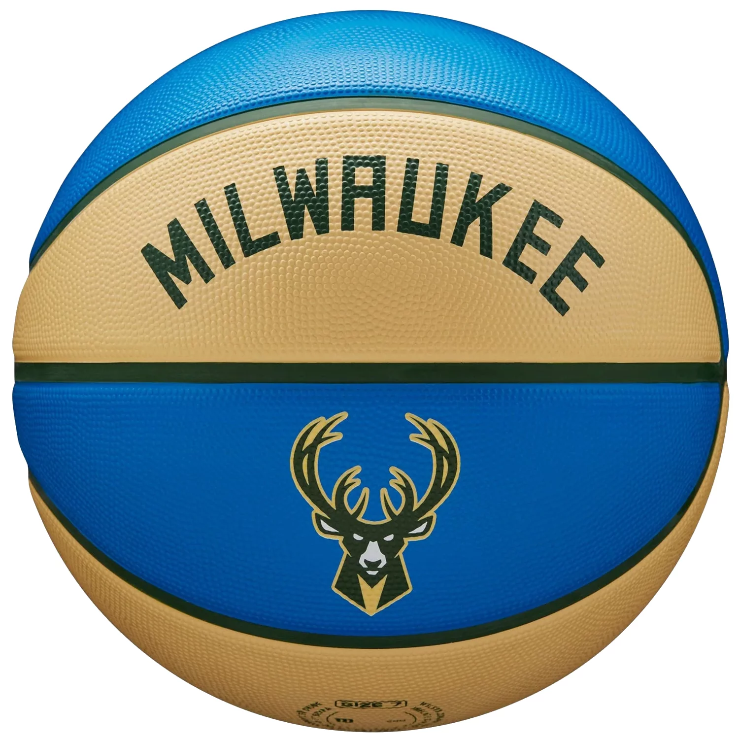 Фото - Баскетбольний м'яч Wilson NBA Team City Edition Milwaukee Bucks Ball WZ4016517ID, Unisex, Nie 