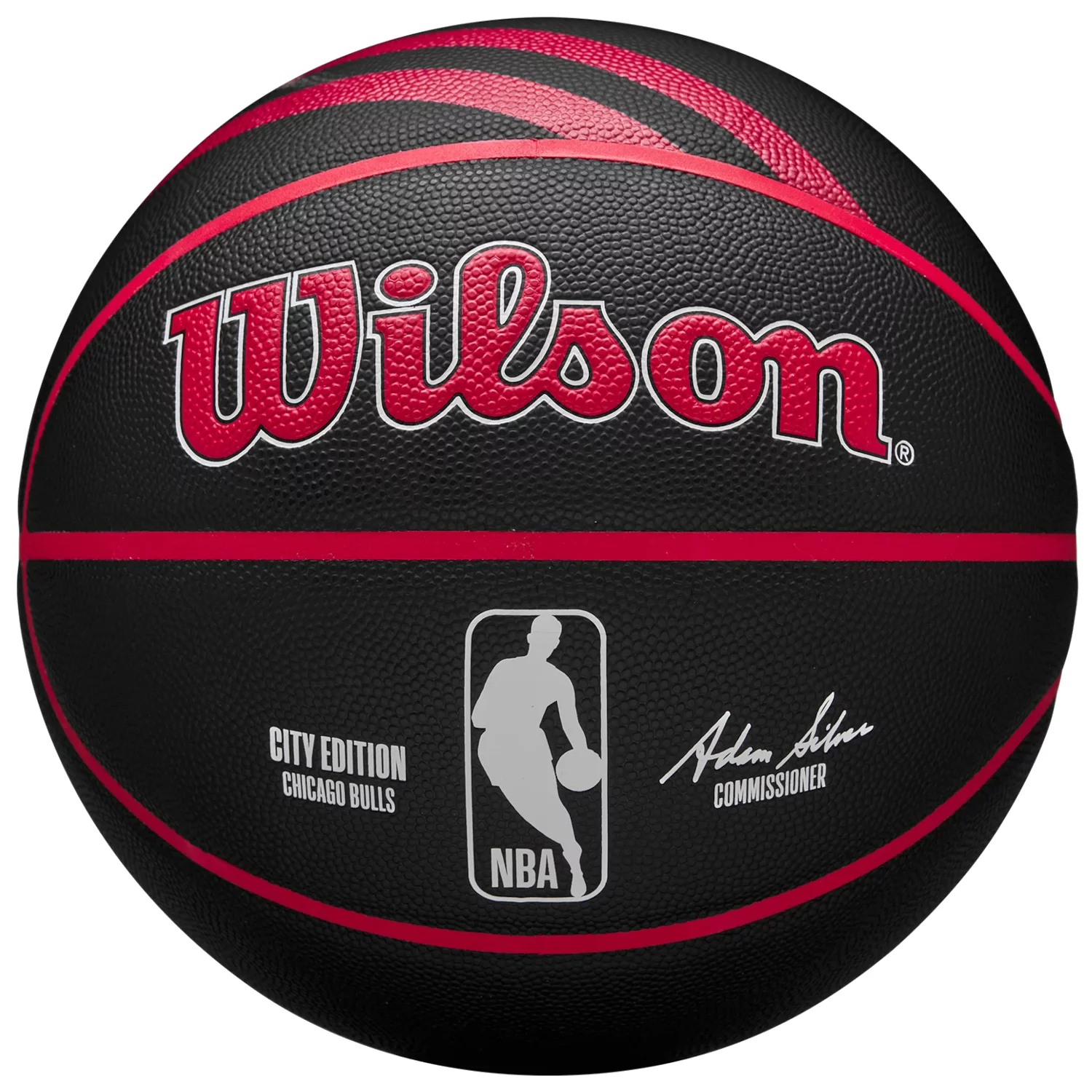 Zdjęcia - Piłka do koszykówki Wilson NBA Team City Collector Chicago Bulls In/Out Ball WZ4024105XB, Unis 