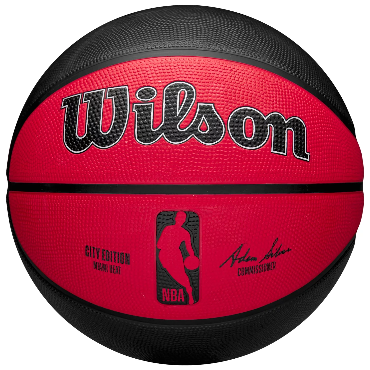 Zdjęcia - Piłka do koszykówki Wilson NBA Team City Edition Miami Heat Out Ball WZ4024216XB, Unisex, Czer 